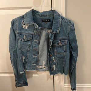 Distressed Jean jacket